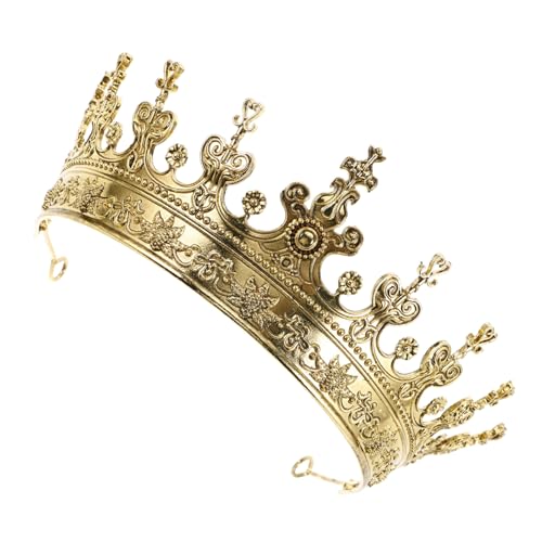 VALICLUD Königskrone Für Männer Vintage-retro-prinzenkopfschmuck Aufführungskrone Für Königlichen Für Abschlussbälle Und Geburtstagsfeiern von VALICLUD