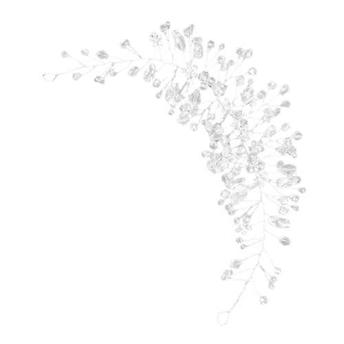 VALICLUD Blumen-brautstirnband Mit Strass-kopfschmuck Brauthaarranke Für Frauen Stirnband Mit Haarspangen Und Haargummi Für Hochzeit Und Party von VALICLUD