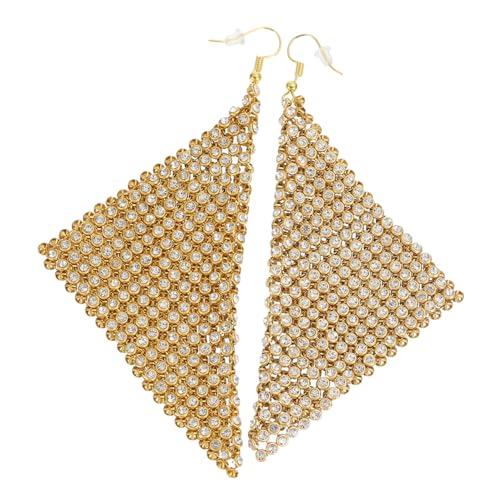 VALICLUD Rhinestone Ohrschmuck Lange Ohrhänger Damen Leicht Elegant Strass Schmuck für Party Hochzeit Alltag von VALICLUD