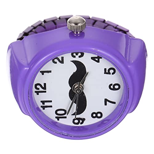 VALICLUD Ringuhr Zappeln Anhänger Gold Größer Frauen Schmuck Dekorativer Fingerkreis Uhr Mit Rundem Ring Fingerring- Uhrenringe Dekorative Fingeruhr Elastische Fingeruhr Abs Violett VALICLUD Ringuhr Zappeln Anhänger Gold Größer Frauen Schmuck Dekorativer Fingerkreis Uhr Mit Rundem Ring Fingerring- Uhrenringe Dekorative Fingeruhr Elastische Fingeruhr Abs Violett von VALICLUD