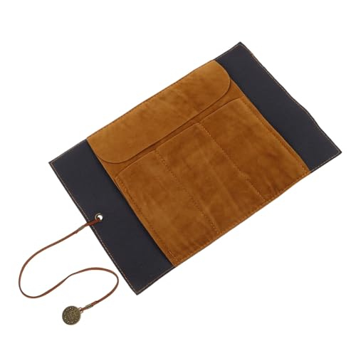 VALICLUD Kosmetiktasche Aus Kunstleder Zum Aufrollen Stiftemäppchen Für Make-up-Pinsel Organizer Für Schreibwarenrollen Tragbare Reisetasche Kleines Federmäppchen Zur Aufbewahrung von VALICLUD