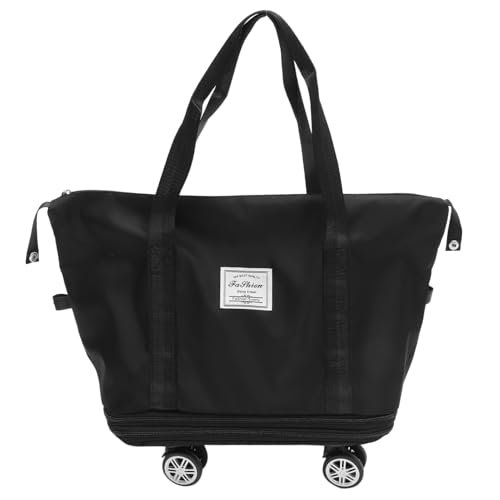 VALICLUD Rollbare Reisetasche Erweiterbare Handgepäcktasche Mit Faltbare Reisetasche Wochenendtasche Sporttasche Für Damen Und Herren von VALICLUD