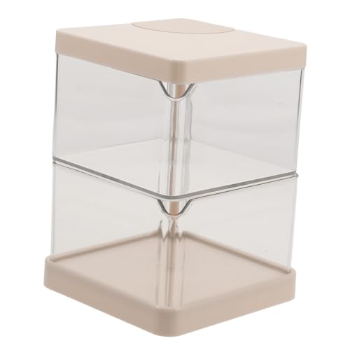 VALICLUD 2schicht Portable Schmuckbox Mit Rotierender Schichten-organizer Für Haaraccessoires Und Make-up-schwämme Eleganter Tischständer Für Ohrringe Staubschutz Für Zuhause von VALICLUD