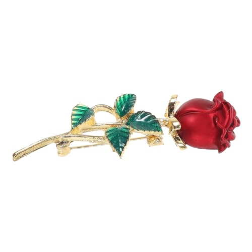VALICLUD Rote Rosenblumenbrosche Aus Zinklegierung Blumen-anstecknadel Für Damen Dekorative Reversnadel Für Anzüge Und Various Anlässe VALICLUD Rote Rosenblumenbrosche Aus Zinklegierung Blumen-anstecknadel Für Damen Dekorative Reversnadel Für Anzüge Und Various Anlässe von VALICLUD