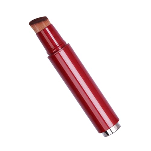 VALICLUD Rote Tragbare Flüssige Foundation-pinsel Mit Kunststoffgriff Multifunktionaler Make-up-pinsel Für Frauen Leicht Und Handlich Für Anwendung Von Flüssigem Make-up Mit Deckel von VALICLUD