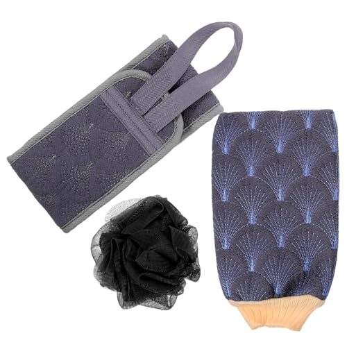 VALICLUD Rückenschrubber Peelingtücher Mit Duschtuch Peelingschrubber Und Badetuch Als Peeling-badetücher Peeling-zubehör Fürs Bad von VALICLUD
