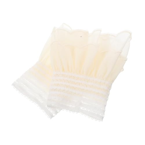 VALICLUD Rüschen armbänder Damen Fake Wrist Sleeves Abnehmbare Manschetten Elegante Falsche Ärmel Schmuck Für Alltag Party Berufliche Anlässe von VALICLUD