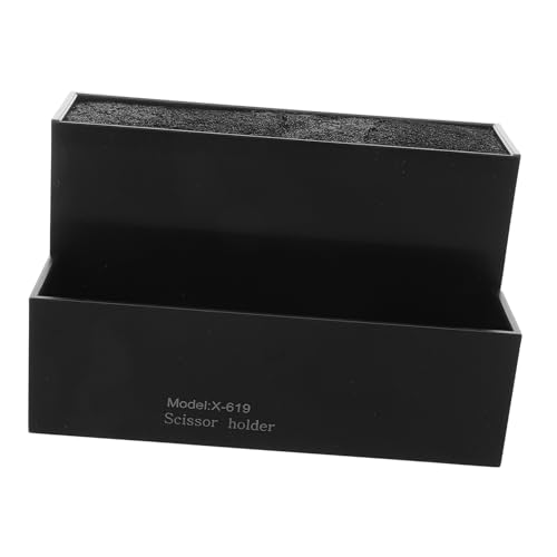 VALICLUD Haarscheren-Organizer Für Friseure Scherenhalter Mit Rutschfester Unterseite Multifunktionale Aufbewahrungsbox Für Kämme Und Clips Schwarz Leicht Tragbar Für Salon Und Mobile von VALICLUD