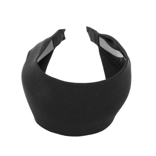 VALICLUD Elegantes Breites Stirnband für Damen Modisches Wickel-kopfstück für Mädchen Haarband für Ausflüge Schwarzes Bequemes Kopftuch für Alltagsfotos von VALICLUD