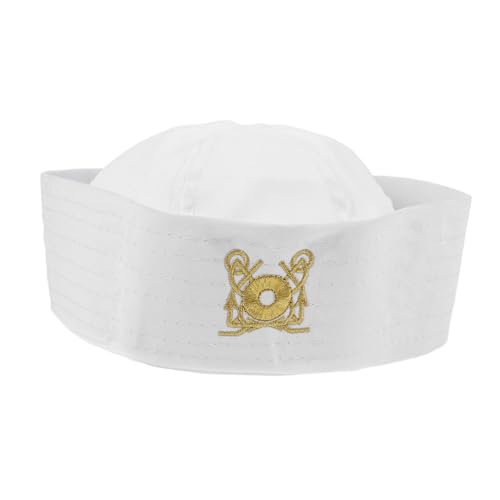 VALICLUD Sailor Hut Damen Kostüm Hut Für Cosplay Verstellbare Matrosenmütze Für Partys Strand Urlaub Ergänzung Für Outfits Langlebig Und von VALICLUD