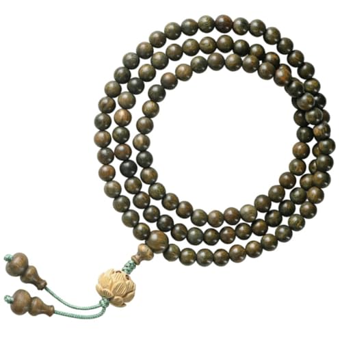 VALICLUD Sandelholz Gebetsarmband Perlen Elastisch Wickelarmband Unisex Holzperlen Armband Für Männer Frauen Als Gebetskette Und Rosenkranz von VALICLUD
