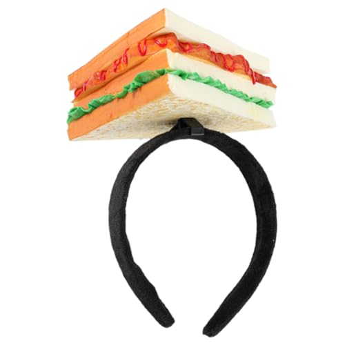VALICLUD Sandwich Haarschmuck Verstellbares Stirnband Im Lebensmittel-design Für Partys Cosplay Und Festivals Als Für von VALICLUD