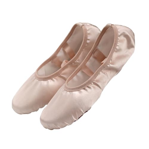 VALICLUD Satin Ballettschuhe Damen Stretch Ballett Slipper mit Flexibler Sohle für und Tanz Leichte Anschmiegsame Ballett Flats in Geeignet für Anfänger und Profis von VALICLUD