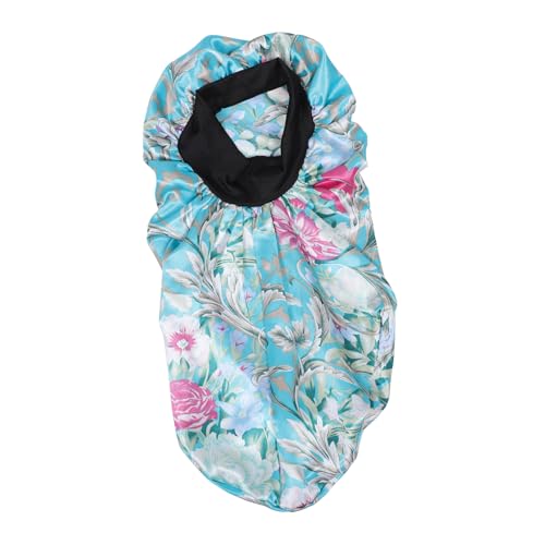 VALICLUD Satin Schlafhaube Damen Elastische Weite Krempe Haarkur Schlafmütze für Haartypen Schutz Nacht Bonnet Haarhaube von VALICLUD