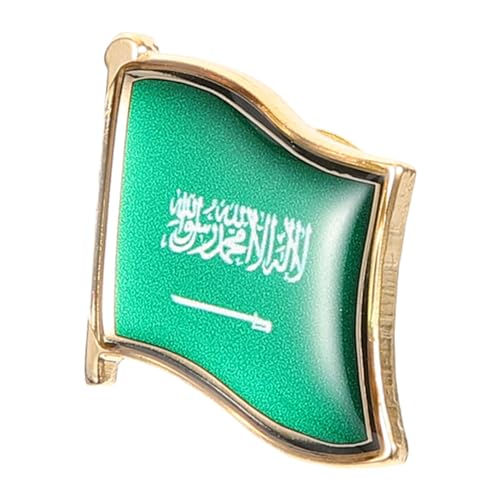 VALICLUD Saudi Arabien Flaggenbrosche Metall Anstecknadel Herren Reverspin für Hemd Jacke Patriotisches Schmuckaccessoire von VALICLUD