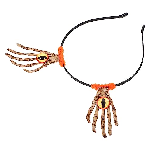 VALICLUD Halloween Augenball Haarreif Mit Gruseligem Design Skeletthand Kopfschmuck Für Kostümparty Cosplay Fotoshootings Für Halloween Geburtstagsfeiern Und Bühnenaufführungen von VALICLUD