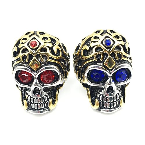 VALICLUD Schädelring Finger Skelett Party Ringe edelstahlschmuck lichtring lichterring mens rings earrings for men modisch klingeln Punk- - Ringdekor Punk- Blue VALICLUD Schädelring Finger Skelett Party Ringe edelstahlschmuck lichtring lichterring mens rings earrings for men modisch klingeln Punk- - Ringdekor Punk- Blue von VALICLUD