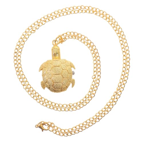 VALICLUD Taschenuhr Retro Quarzuhr Vintage Schildkröte Taschenuhr Metall Schildkröte Form Uhr Handytasche Geschenk von VALICLUD