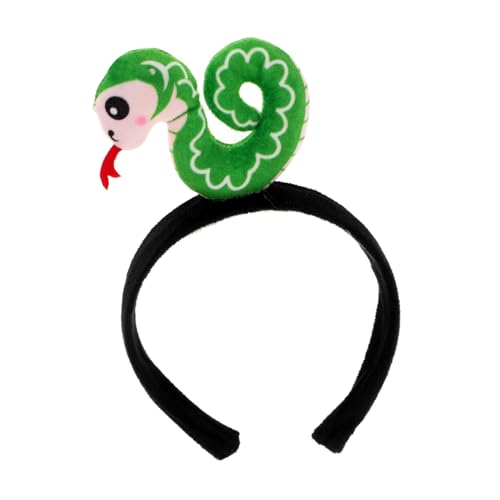 VALICLUD Schlangen-stirnband Für Junge Mädchen Cartoon-haarband Kostümzubehör Für Neujahrsfeiern Bequemes Stirnband Mit Tiermotiv von VALICLUD