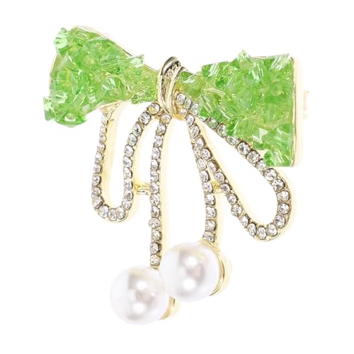 VALICLUD Schleifen brosche zierlich Broschen Stifte Broschen und Anstecknadeln klein retro geburtstagsgeschenk valentinstagsgeschenk dekorative Stifte Kleidungsnadeln Strasssteine Green von VALICLUD