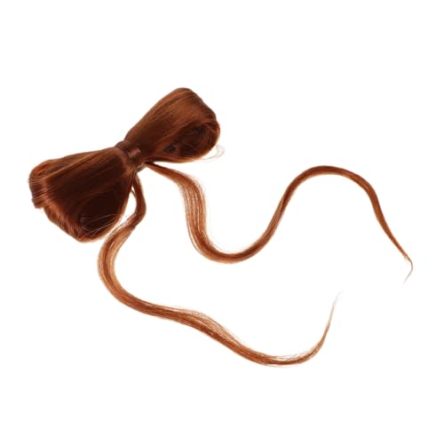 VALICLUD Schleifenperücke Haarspange Clips Hochsteckfrisur Haarteile Mädchen Haarknoten Extensions Kinderperücke Haarspange Haarknoten Zubehör Gefälschte Dutthaar Bowknot Haarspange von VALICLUD