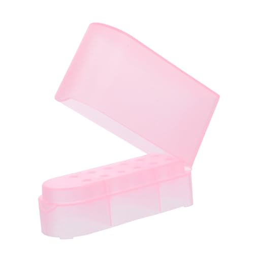 VALICLUD Nagelbohrer Bits Aufbewahrungsbox Organizer Für Maniküre Werkzeuge Mit Metallbox Für Nagelstudio Und Diy-nagelpflege von VALICLUD