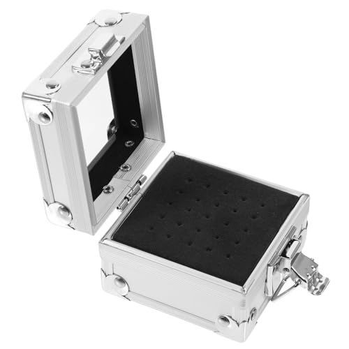 VALICLUD Aufbewahrungshalter Für Nagelbohrer Aus Zinklegierung Box Für Nagelschleifköpfe Organizer Für Maniküre-polierköpfe Staubdichtes Etui Für Bohrer Praktische Aufbewahrungsbox von VALICLUD