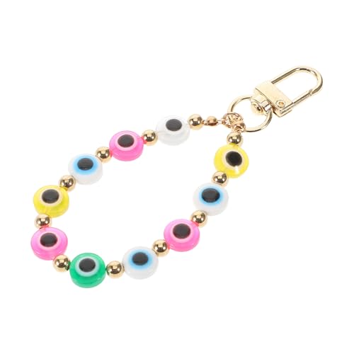 VALICLUD Evil Eye Schlüsselanhänger Aus Buntem Resin Retro Ethno Design Glücksbringer Für Taschen Handys Und Schlüssel Einzigartige Hängedekoration Mit Charmantem Bösen Auge von VALICLUD