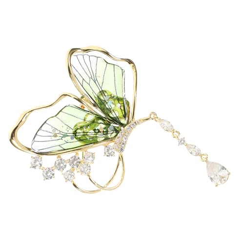 VALICLUD Schmetterling Brosche Pin Acryl Transparent Flügel Modisch Leicht Für Damen Kleidung Jacken Taschen Dekorative Anstecknadel Praktisch Und Haltbar von VALICLUD