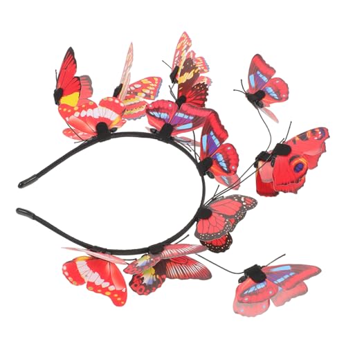 VALICLUD Schmetterling Haarreif Braut Hochzeit Haarschmuck Stil Leicht Tragbar Romantisch Naturinspiriert Eleganter Fascinator für Outdoor Feiern von VALICLUD