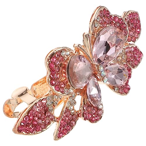 VALICLUD Strass Haarspange Für Damen Federhaarspange Mit Kristallsteinen Glitzerndes Haar-accessoire Für Hochzeiten Partys Und Alltagsgebrauch von VALICLUD