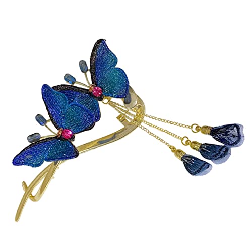 VALICLUD Schmetterlings-haarnadel Mit Strass-verzierung Dekorative Haarspangen Für Damen Für Hochzeit Party Und Alltag Aus Metall Mit Schleifen-design von VALICLUD