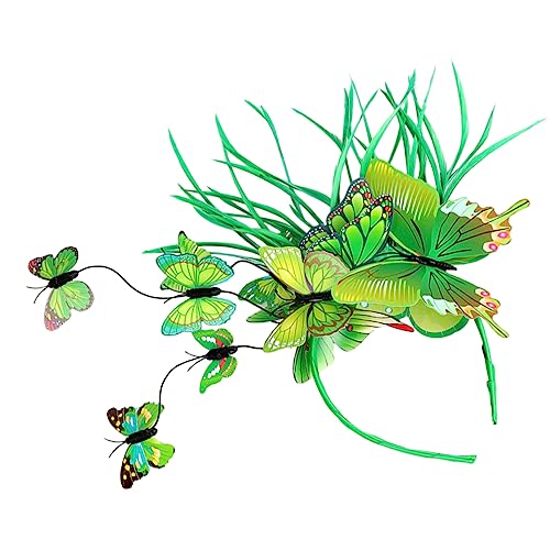 VALICLUD Schmetterlings Fascinator Haarreif für Teeparty Eleganter Haarschmuck Modischer Kopfschmuck für Besondere Anlässe Leicht und Komfortabel von VALICLUD
