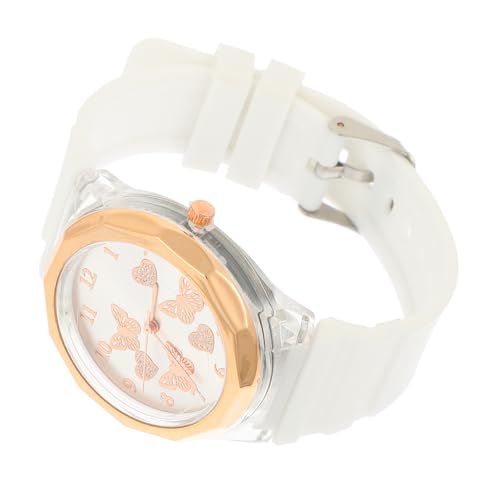 VALICLUD Schmetterlings-quarzuhr Mode Damenuhr Reloj Deportivo para Mujer Armbanduhr Für Damen Modische Armbanduhr Uhren Für Mädchen Business-Uhr Fräulein Edelstahl Weiß Kleine Uhr Sport von VALICLUD