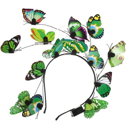 VALICLUD Schmetterlings-stirnband Für Damen Leuchtet Im Dunkeln Party-haar-accessoires Romantisch Gestaltet Vielseitig Einsetzbar Für Festivals Und Hochzeiten von VALICLUD