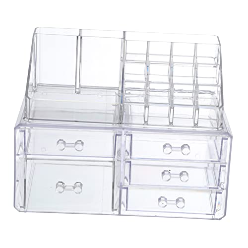 VALICLUD Schmink Organizer Schublade Aus Acryl Kosmetik Und Schmuckaufbewahrungsbox Für Desktop Zur Organisation Von Make-up Und Accessoires Platzsparend Und Praktisch von VALICLUD