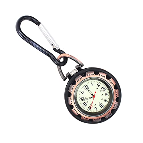 VALICLUD Schnallenuhr Sportuhr Rucksack Clip On Uhr Karabiner Wanderuhr Hängeuhr Outdoor Taschenuhr Backpacker Clip Uhr Backpacker Taschenuhr Legierung von VALICLUD