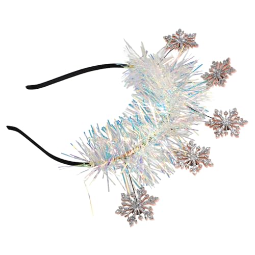 VALICLUD Schneeflocke Weihnachten Stirnband Glitter Schneeflocke Haar Zubehör Für Frauen von VALICLUD