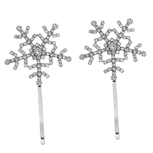 VALICLUD Schneeflocken Haarspangen aus Haarklammern für Damen Funkelnder Haarschmuck für Festtage Weihnachten Partys und Hochzeiten Komfortabel und Vielseitig Geeignet von VALICLUD