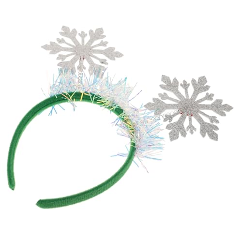 VALICLUD Weihnachten Schneeflocke Stirnband Schneeflocke Haarnadel Festival Kopfstück Pet Material Komfortable Elastische von VALICLUD