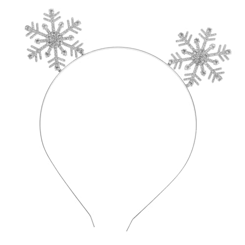 VALICLUD Funkelnder Schneeflocken-haarreif Aus Strass Für Festliche Anlässe Bequemer Haarschmuck Für Weihnachten Und Feiertage Strahlende Kopfbedeckung Für Damen Und Mädchen von VALICLUD