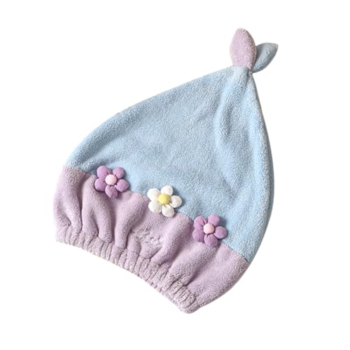 VALICLUD Schnelltrocknender Haartrockenhut Haartrockenhandtuch Mit Blumenmuster Schnell Trocknendes Handtuch Für Nasses Haar Duschhaube Für Frauen Und Mädchen von VALICLUD