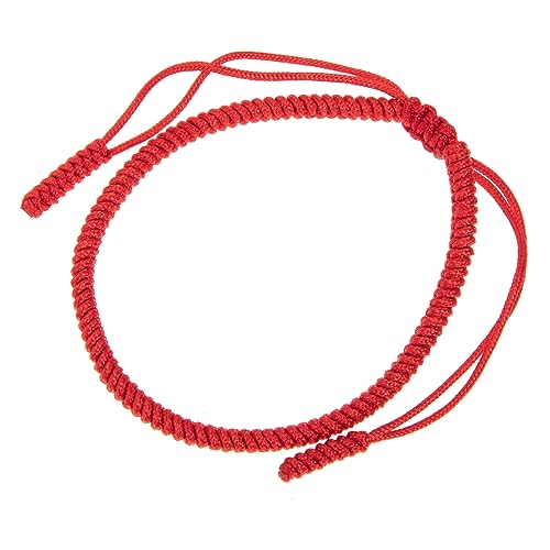 VALICLUD Schnur Armband aus roten Schnüren Verbindungsarmbänder für Paare Strandarmbänder gesundheitsarmband friendship bracelet Seilarmband Handkette Weben rotes Seil Fußkettchen Kabel von VALICLUD