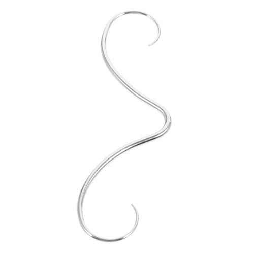 VALICLUD Schnurrbart Septum Ring aus Silbernes Nasenpiercing Schmuck Komfortabel Sitzender Nasenring Vielseitiges Körperpiercing für Damen und Herren von VALICLUD