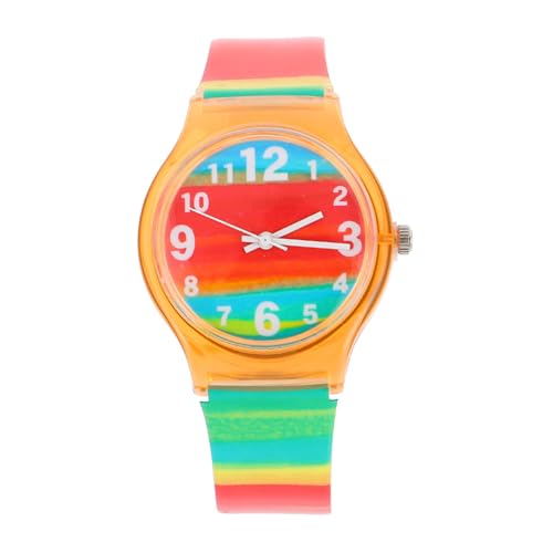 VALICLUD Schüleruhr Studentische Armbanduhr Auf Schüler Achten Armbanduhr Aus Silikon Armbanduhr Studentische Modeuhr Quarz Orange VALICLUD Schüleruhr Studentische Armbanduhr Auf Schüler Achten Armbanduhr Aus Silikon Armbanduhr Studentische Modeuhr Quarz Orange von VALICLUD