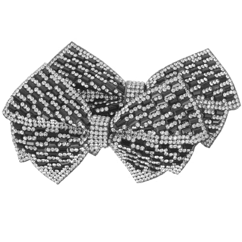 VALICLUD Schuhschmuck Schleifen Charms mit Strasssteinen für Pumps und High Heels DIY Schmuck für Damen Langlebige Funkelnde Schleifenapplikationen als Elegante Schuhdekoration von VALICLUD