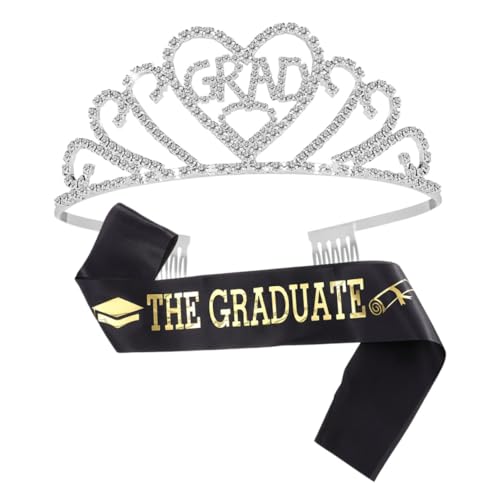 VALICLUD Schultergurt Zum Abschluss Etikette Gürtel Aus Legierung Haar Accessoires Für Abschlussfeier Set Mit Kostümzubehör Für Mädchen Langlebig Und Praktisch Für Partys Und von VALICLUD