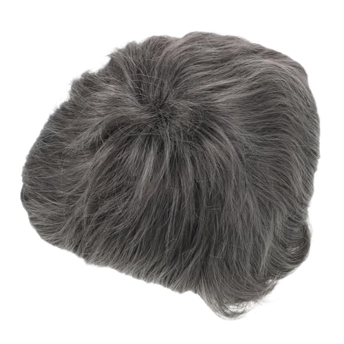 VALICLUD Schwarze Frauen Perücken Perücken Perücke Lockige Synthetische Haarperücken Kurze Perücke Mit Graue Lockenperücke Lockiges Haar Knallt Clips Dunkelgrau Chemische Faser von VALICLUD