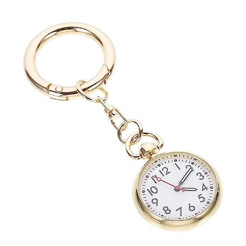 VALICLUD Pocket Quartz Uhr Für Clip Taschenuhr Mit Schlüsselanhänger Praktische Und Tragbare Uhr Für Ärzte Und Pflegepersonal Einfach Abzulesen Quarz von VALICLUD