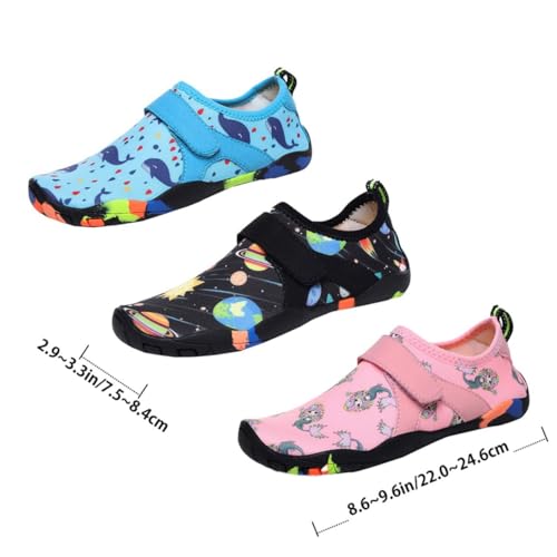 VALICLUD Schwimmschuhe Unisex Wasserschuhe Atmungsaktiv Leicht Für Jungen Mädchen Strand Pool Schnorcheln Tauchen Outdoor Rosa von VALICLUD